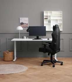 Gamestoel ABILDAA zwart kunstleer