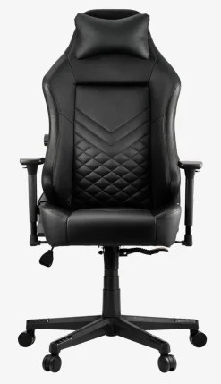 Gamestoel ABILDAA zwart kunstleer