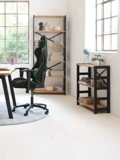 Gamestoel LAMBJERG zwart mesh/groen