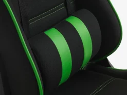 Gamestoel LAMBJERG zwart mesh/groen