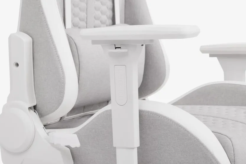 Gamestoel NIBE wit/beige stof