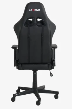 Gamestoel NIBE zwart kunstleer/rood