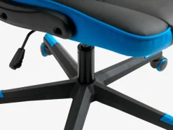 Gamestoel VOJENS zwart/blauw kunstleer/mesh