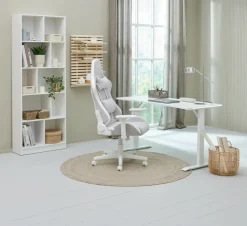 Gamingbureau HALBJERG 65x135 met LED wit