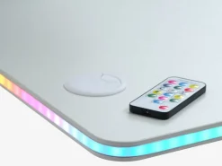 Gamingbureau HALBJERG 65x135 met LED wit