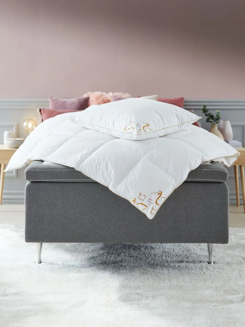 Ganzendons dekbed 135x200 ROYAL GOLD warm