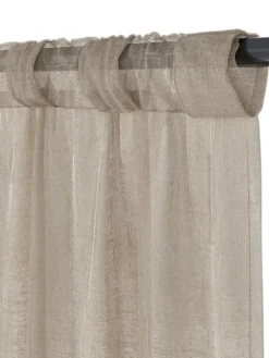 Gordijn AGA 1x140x300 linnenlook kaki