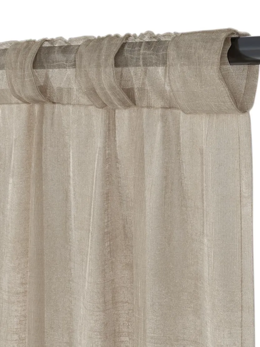 Gordijn AGA 1x140x300 linnenlook kaki