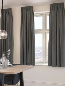 Gordijn ALDRA 1x140x175 verduisterend antraciet