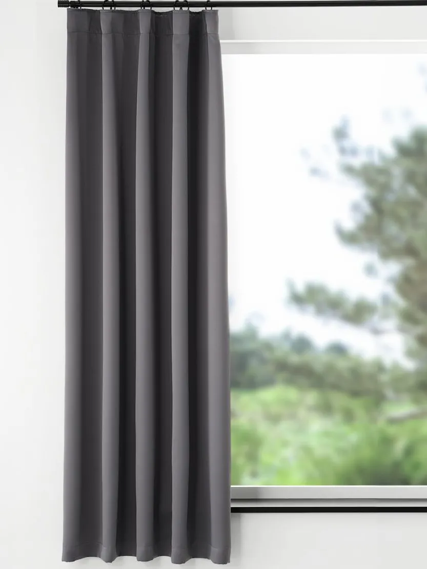 Gordijn AMUNGEN 1x140x175 dimmend grijs