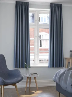 Gordijn AMUNGEN 1x140x175 dimmend blauw