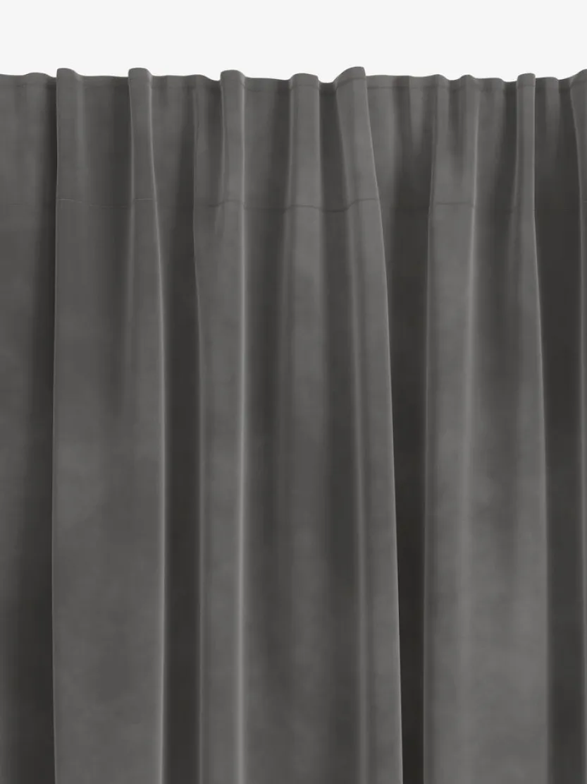 Gordijn AUSTRA 1x140x300 fluweel grijs