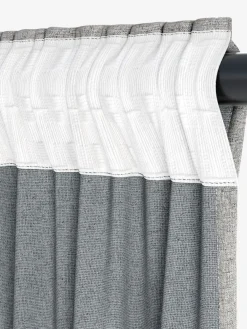 Gordijn LEKA 1x140x300 verduisterend grijs