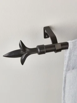 Gordijnroede LILJA 19mm 90-160cm zwart