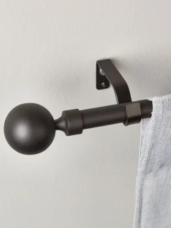 Gordijnroede STOCKHOLM 19mm 160-300cm zwart