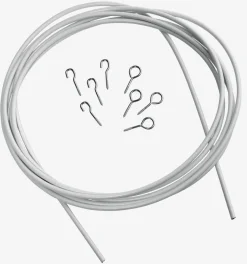 Gordijnspiraal 3m/pk wit