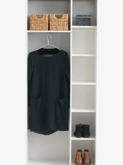 Halmeubel BELLE 2 deuren wit/eiken