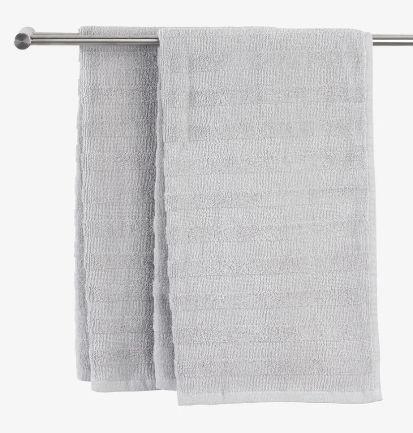 Handdoek TORSBY 50x90 lichtgrijs