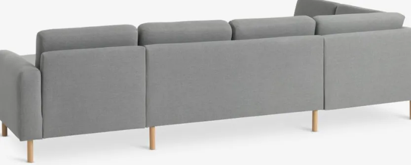 Hoekbank SVALBARD links lichtgrijs