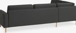 Hoekbank SVALBARD open einde links donkergrijs