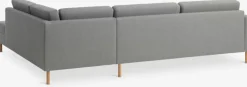 Hoekbank SVALBARD open einde rechts lichtgrijs