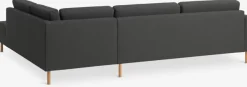 Hoekbank SVALBARD open einde rechts donkergrijs