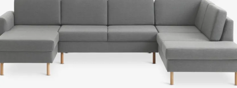 Hoekbank SVALBARD rechts lichtgrijs