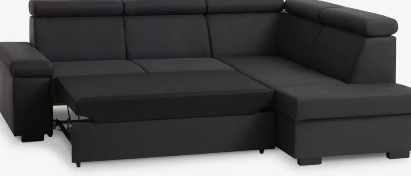 Hoekslaapbank SAHL donkergrijs