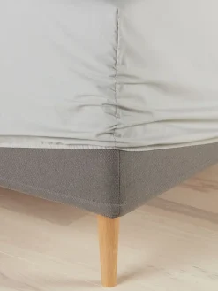 Hoeslaken DAGNY 90x200x35 lichtgrijs