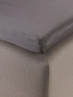 Hoeslaken ELIN satijn 90x200x6-10 grijs