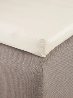 Hoeslaken topmatras EDITH 90x200x6-10 beige