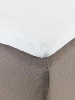 Hoeslaken topmatras JASMIN jersey 90x200x6-10 wit