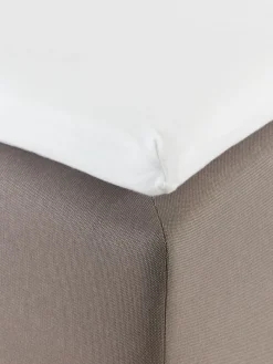 Hoeslaken topmatras MARGRETHE molton flanel 90x200x6-10 wit