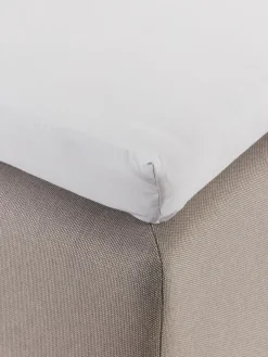 Hoeslaken topmatras 90x200x6-10 lichtgrijs