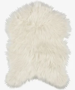 Imitatie schapenvacht BALSAMIN 50x70 wit