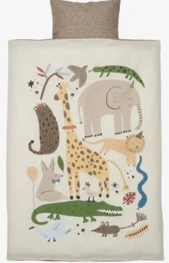 Junior dekbedovertrek SOLFRID 100x140 bruin