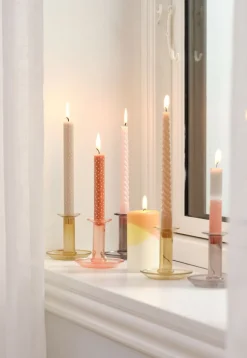 Kaars BALDUR H26 cm 4 stuks roze