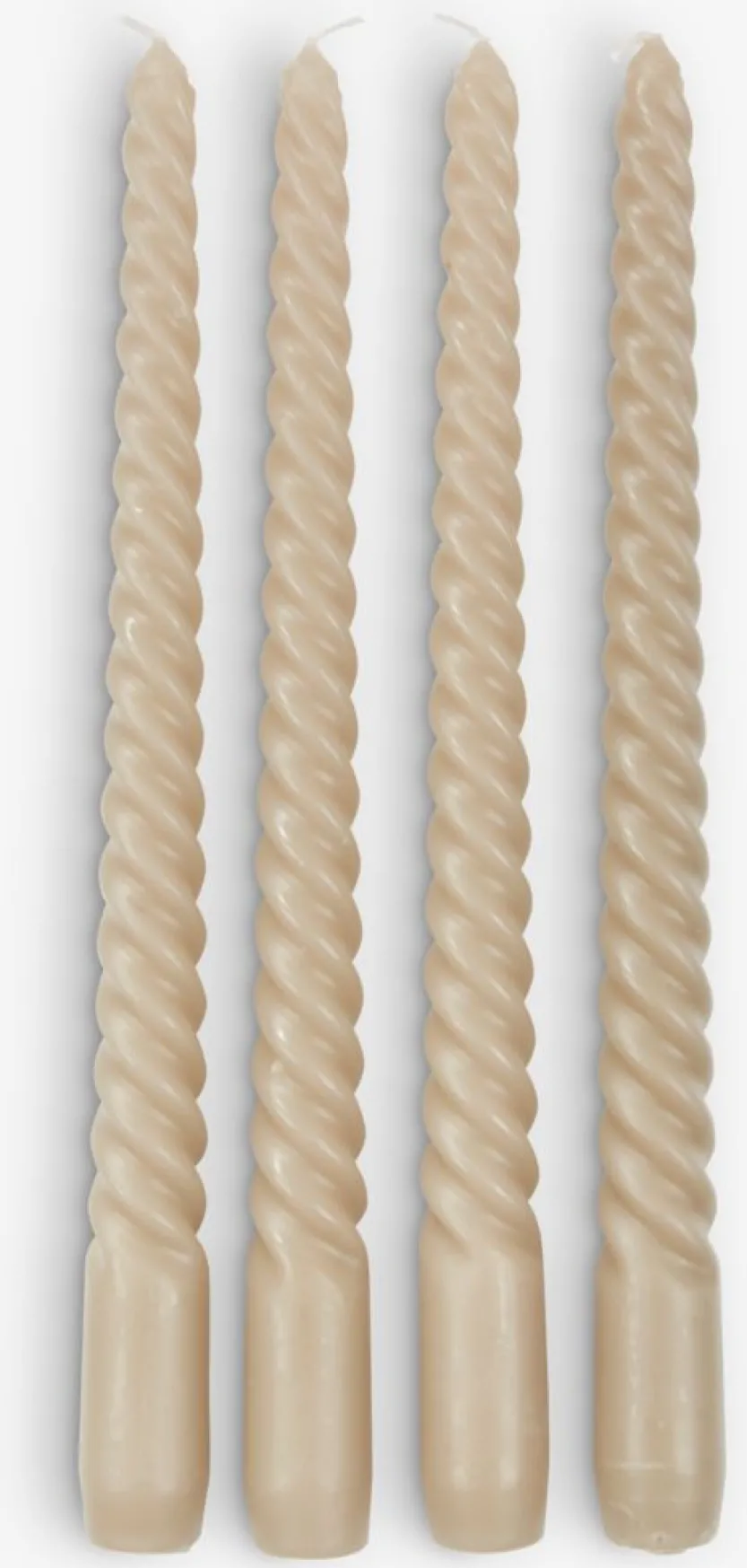 Kaars BALDUR H25cm kaki 4 stuks