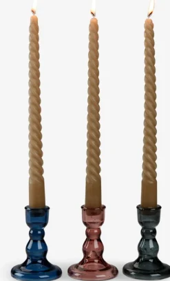 Kaars BALDUR H25cm kaki 4 stuks