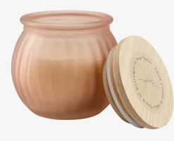 Kaars JARLE Ø6xH6cm met deksel assorti