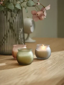 Kaars JARLE Ø6xH6cm met deksel assorti