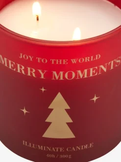 Kaars PERLEMOR Ø10xH10cm rood