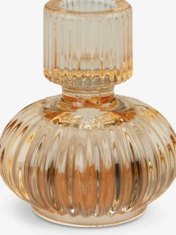 Kandelaar FRODE Ø8xH9 cm geel