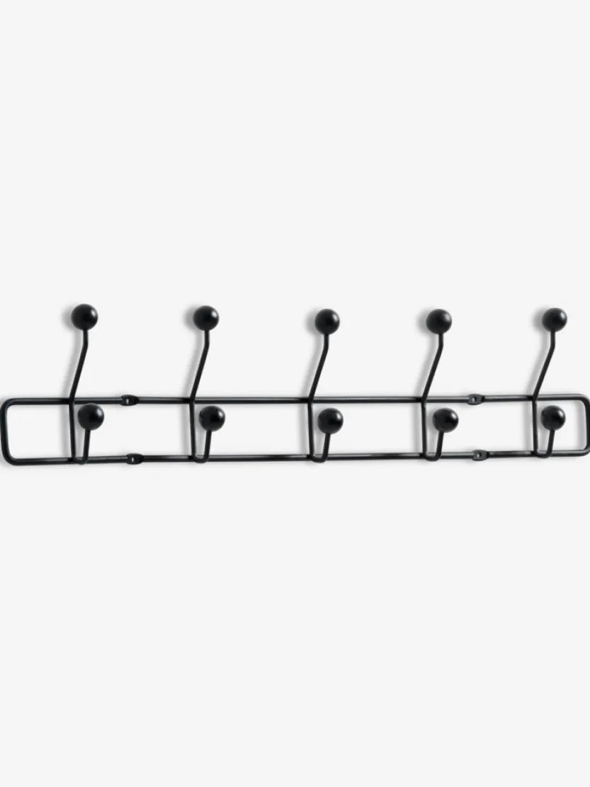 Kapstok GREVINGE 5+5 haken zwart