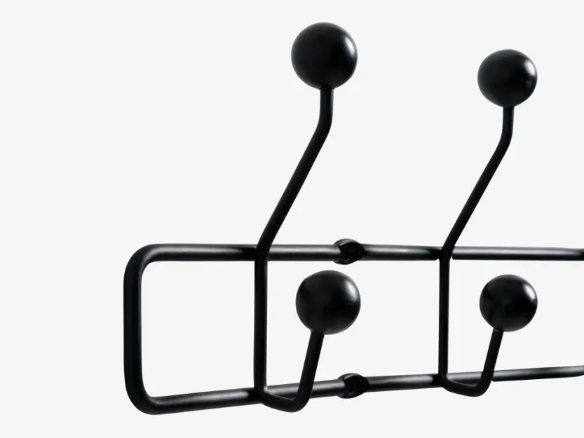 Kapstok GREVINGE 5+5 haken zwart