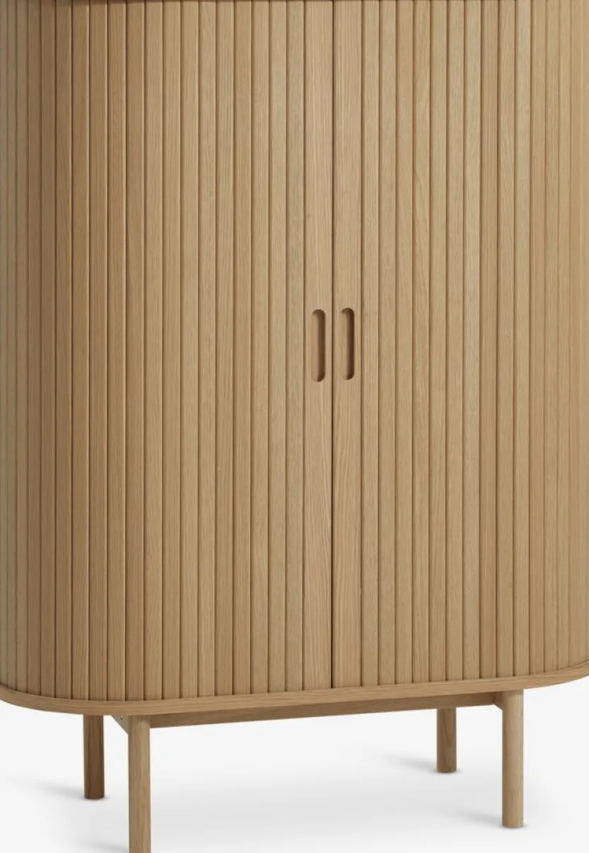 Kast LYNGVIG 90 cm 2 tambour deuren naturel eiken