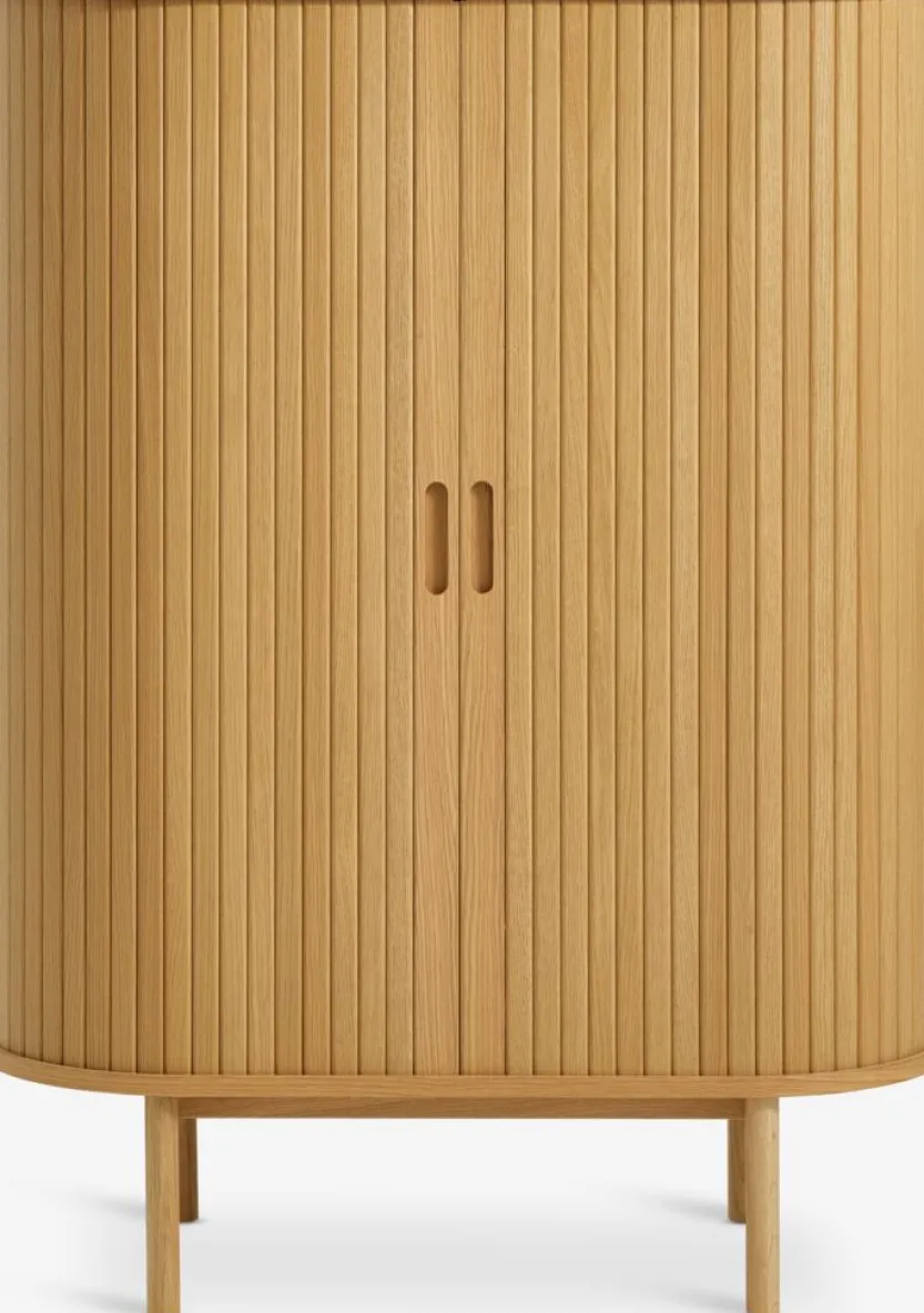 Kast LYNGVIG 90 cm 2 tambour deuren naturel eiken