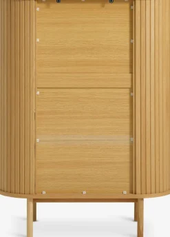Kast LYNGVIG 90 cm 2 tambour deuren naturel eiken