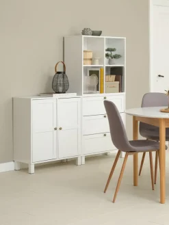 Kast SKALS 4 compartimenten wit