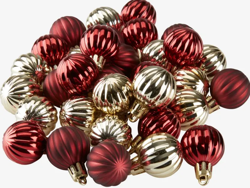 Kerstballen HELIOTROP 34 stuks assorti